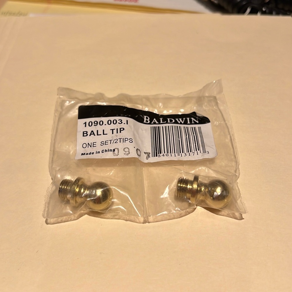 Baldwin Brass Ball tip hinge finials 1090.003.1